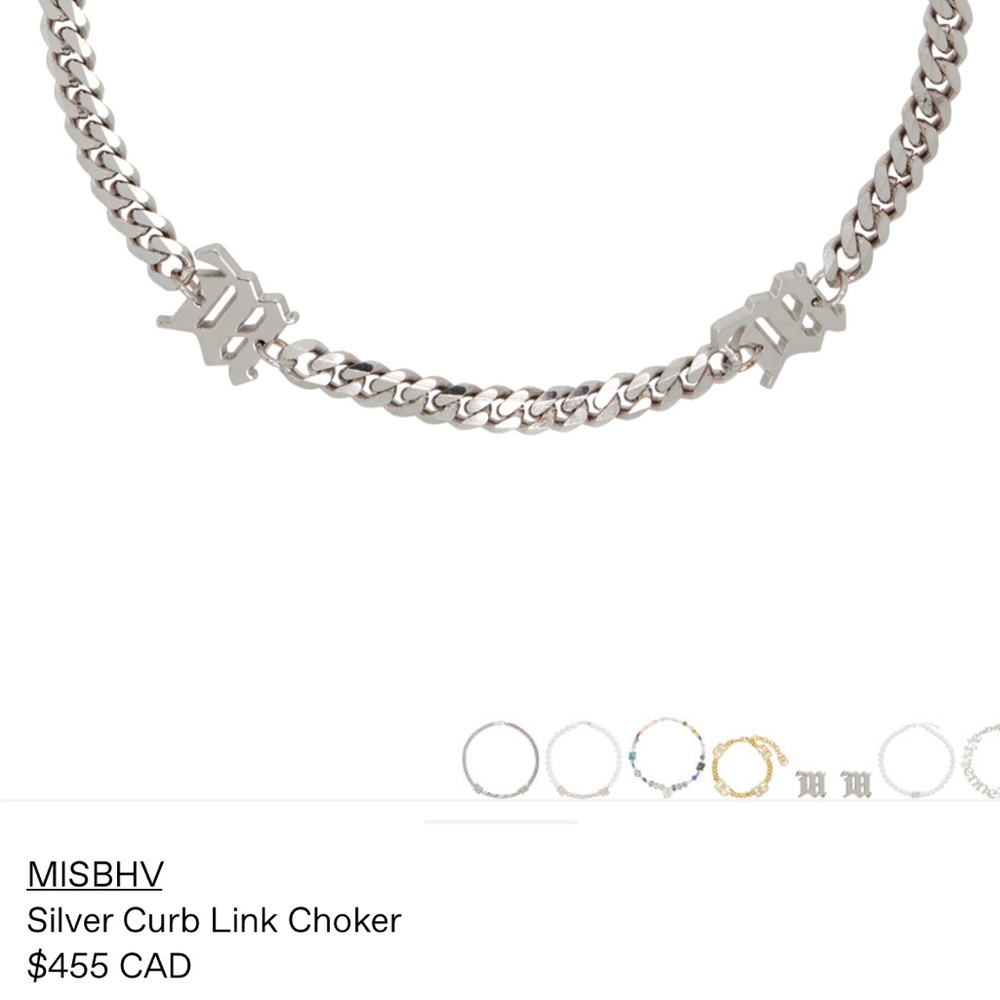 MISBHV Silver choker